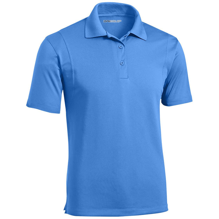 DRI-EQUIP Mens Moisture Wicking Micropique Golf Polos in Regular, Big & Tall