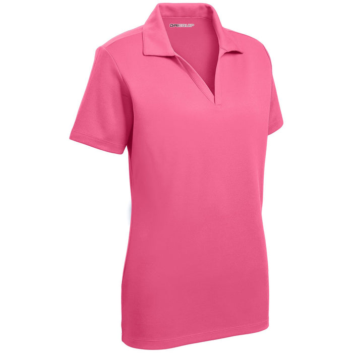 Women's Dri-Equip Short Sleeve Racer Mesh Polo Shirts in Size 3XL-4XL