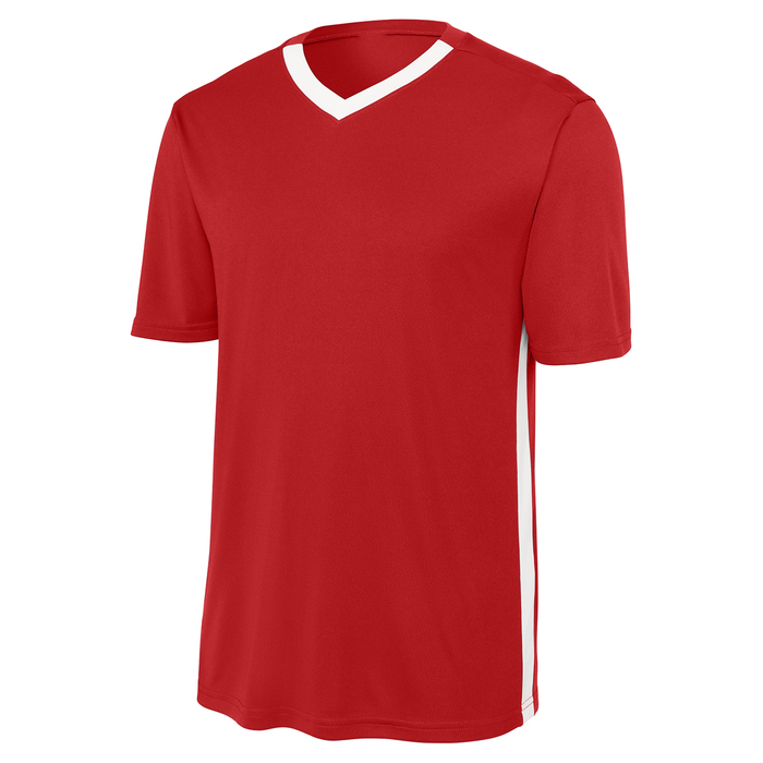 Deep Red/White Alliance V-Neck