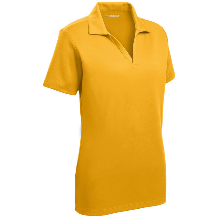 Women s Dri Equip Short Sleeve Racer Mesh Polo Shirts in Size Xs 4xl 4X Large Gold