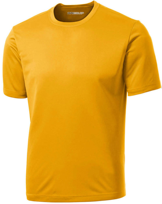 DRIEQUIP Men's Short Sleeve Moisture Wicking Athletic T-Shirts | XS-4XL