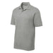 Men's Moisture Wicking Short Sleeve Polo in Grey Heather – a heathered gray option for a casual and textured appearance.