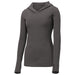 Iron Grey Ladies Hooded Moisture Wicking Pullover