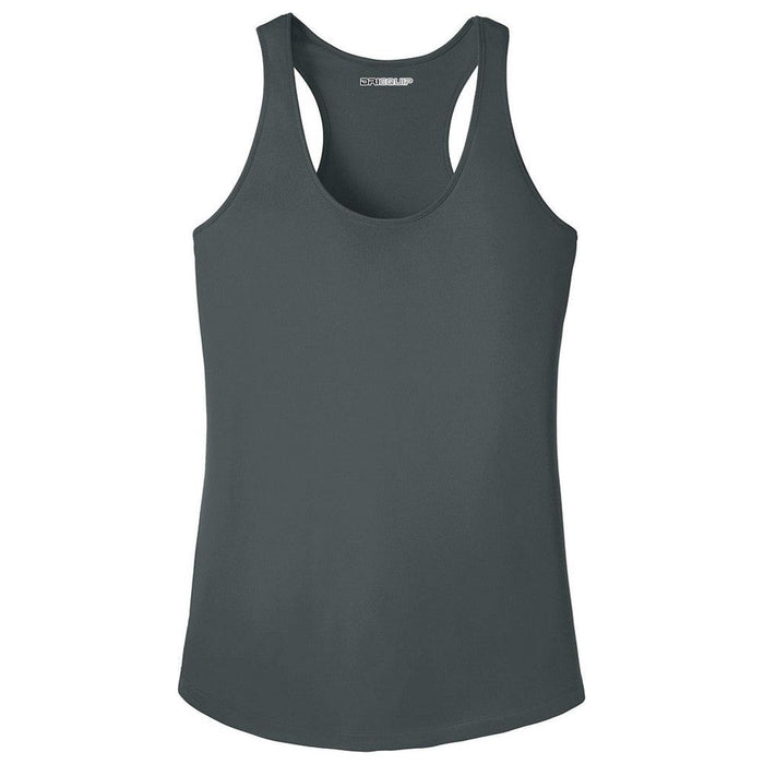 Iron Grey Ladies Moisture Wicking Racerback Tank Top