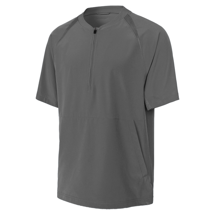 Iron Grey 1/2 Zip Short Sleeve Speed Jacket