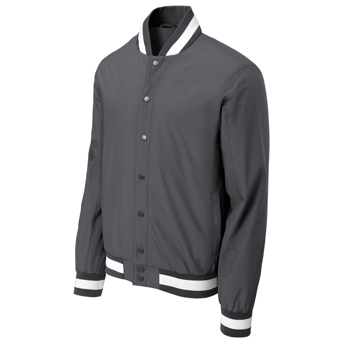 Graphite Insulated Varsity Jacket