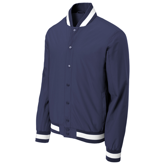 Navy Insulated Varsity Jacket