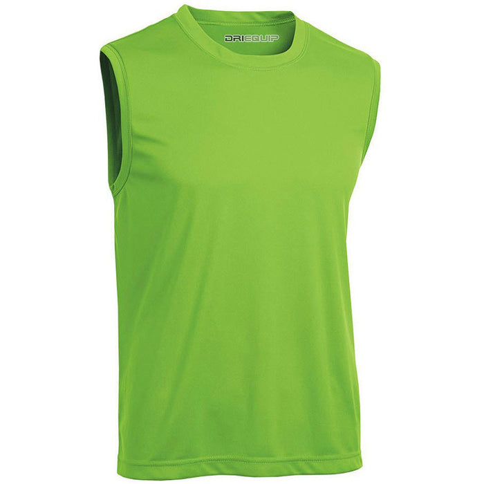 DRIEQUIP Mens Sleeveless Moisture Wicking Muscle T-Shirts. XS-4XL