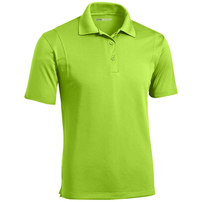 DRI-EQUIP Mens Moisture Wicking Micropique Golf Polos in Regular, Big & Tall