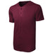 Maroon Men's Moisture Wicking Tough Mesh Full-Button Jersey