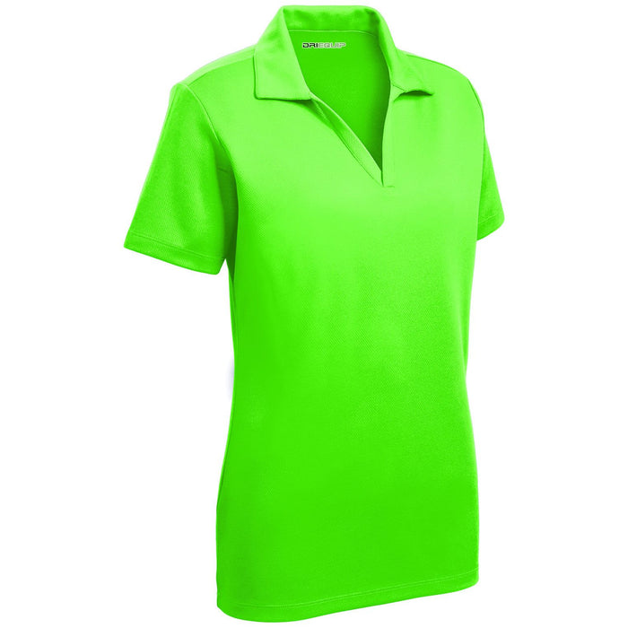 Women's Dri-Equip Short Sleeve Racer Mesh Polo Shirts in Size 3XL-4XL