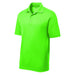 Men's Moisture Wicking Short Sleeve Polo in Neon Green – a vibrant and eye-catching green for a bold and energetic look.