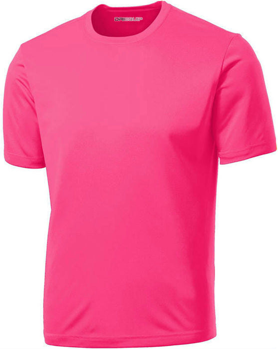 DRIEQUIP Men's Short Sleeve Moisture Wicking Athletic T-Shirts | XS-4XL