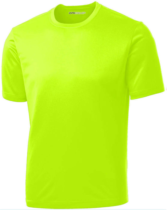 DRIEQUIP Men's Short Sleeve Moisture Wicking Athletic T-Shirts | XS-4XL