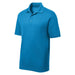 Men's Moisture Wicking Short Sleeve Polo in Pond Blue – a calm and aquatic blue for a refreshing and laid-back style.