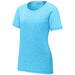 Pond Blue Ladies Tri-Blend Wicking Raglan Workout Tee