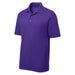 Men's Moisture Wicking Short Sleeve Polo in Purple – a regal and deep purple for a bold and distinctive look.