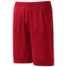 Red Moisture Wicking Short