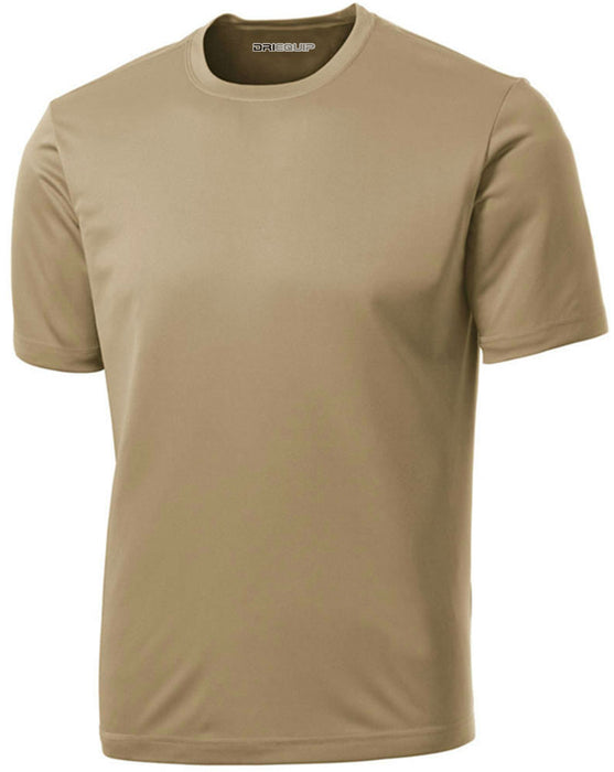 DRIEQUIP Men's Short Sleeve Moisture Wicking Athletic T-Shirts | XS-4XL