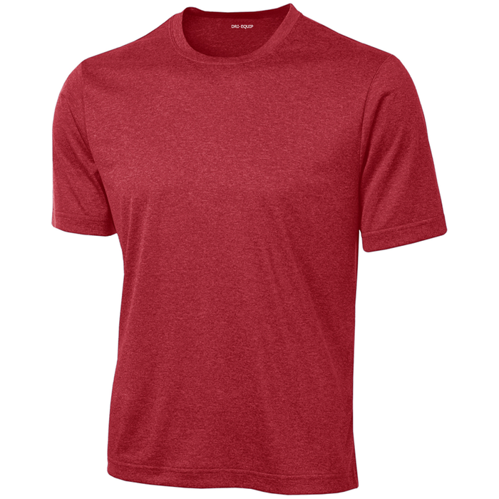 Scarlet TALL Short Sleeve Moisture Wicking Heathered Athletic T-Shirts