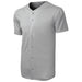 Silver Men's Moisture Wicking Tough Mesh Full-Button Jersey