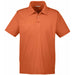 Men's Snag Protection Polo in Burnt Orange - Front view, vibrant color, and snag-resistant fabric for a sporty look.