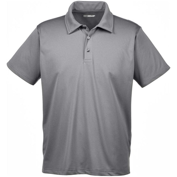 Men's Snag Protection Polo in Sport Graphite Grey - Front view showcasing sleek design and ultimate comfort.