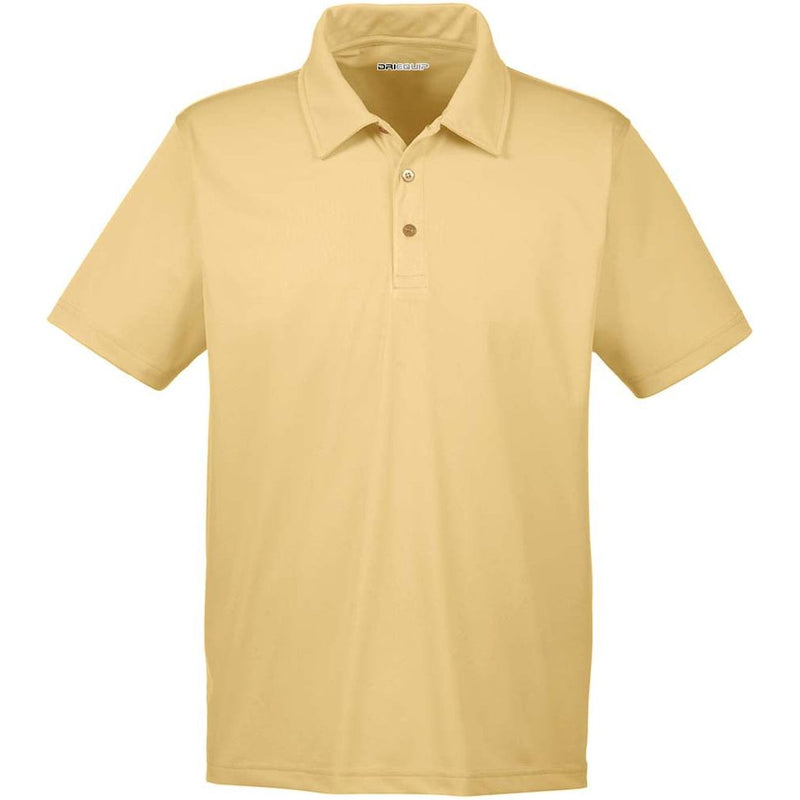 Vegas Gold Men's Snag Protection Polo - Front view featuring a rich golden hue and advanced snag protection technology.