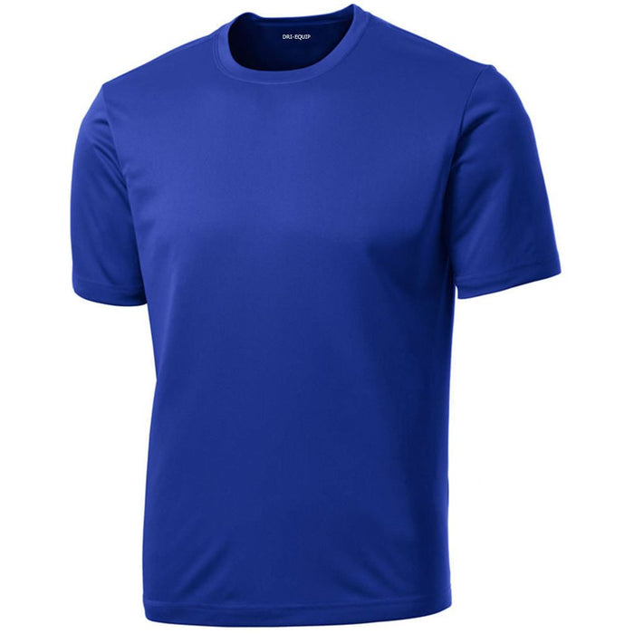 True Royal Blue youth moisture wicking shirt