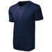 Navy Men's Moisture Wicking Tough Mesh Full-Button Jersey