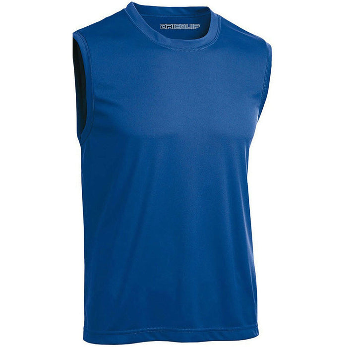 DRIEQUIP Mens Sleeveless Moisture Wicking Muscle T-Shirts. XS-4XL