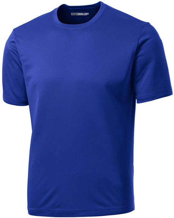 DRIEQUIP Men's Big & Tall Short Sleeve Moisture Wicking Athletic T-Shirts (TALL SIZING)