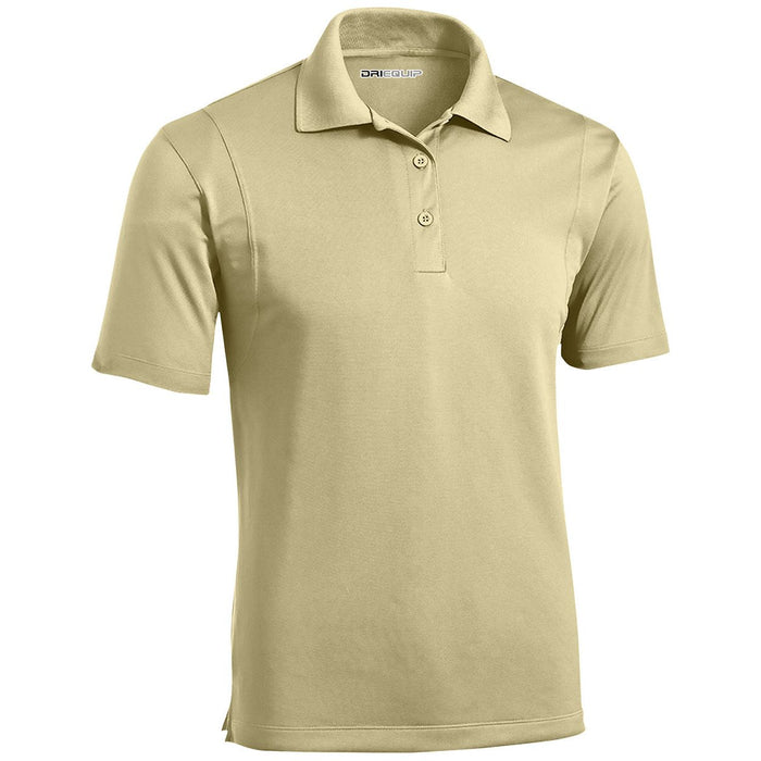 DRI-EQUIP Mens Moisture Wicking Micropique Golf Polos in Regular, Big & Tall