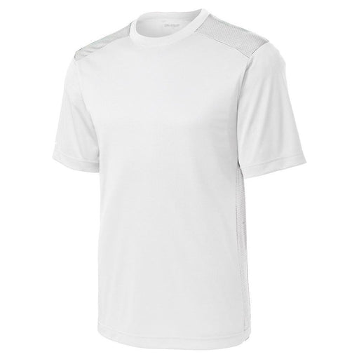 White Men's Moisture Wicking Elevate Workout Tee