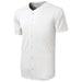 White Men's Moisture Wicking Tough Mesh Full-Button Jersey