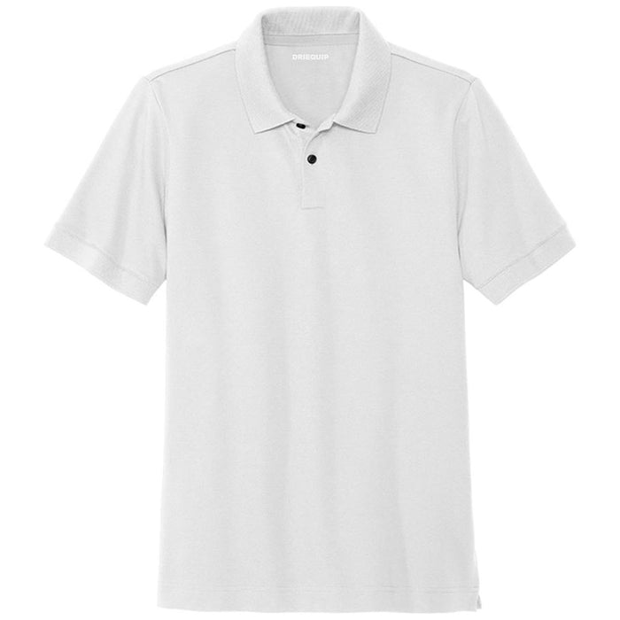 Classic and timeless, our Men's Moisture-Wicking Heavyweight Pique Polo in White