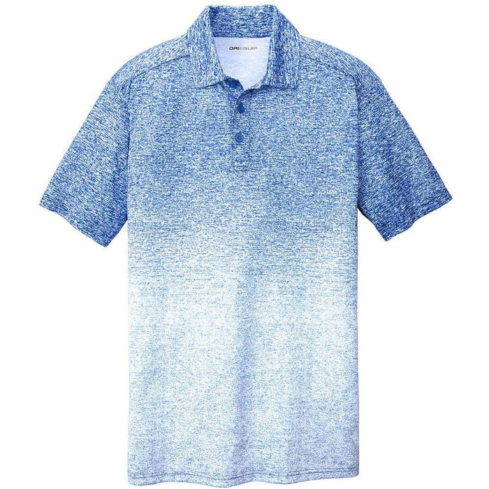 Ombre Heather Polo in Royal Blue– Dynamic Colors for Elevated Style.