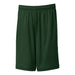 Forest Green Youth Moisture Wicking Shorts